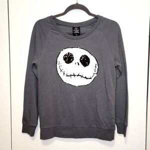 Women's Disney The Nightmare Before Christmas Jack Skellington Sequin Sweatshirt